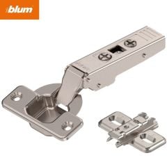 Blum Ayarlı Frensiz Düz Menteşe Ve Tabanı Clıp